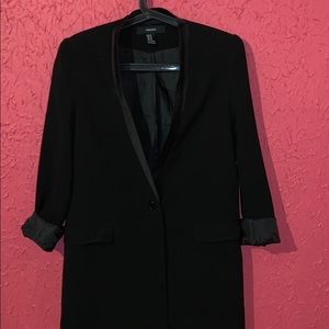 Long tuxedo boyfriend blazer